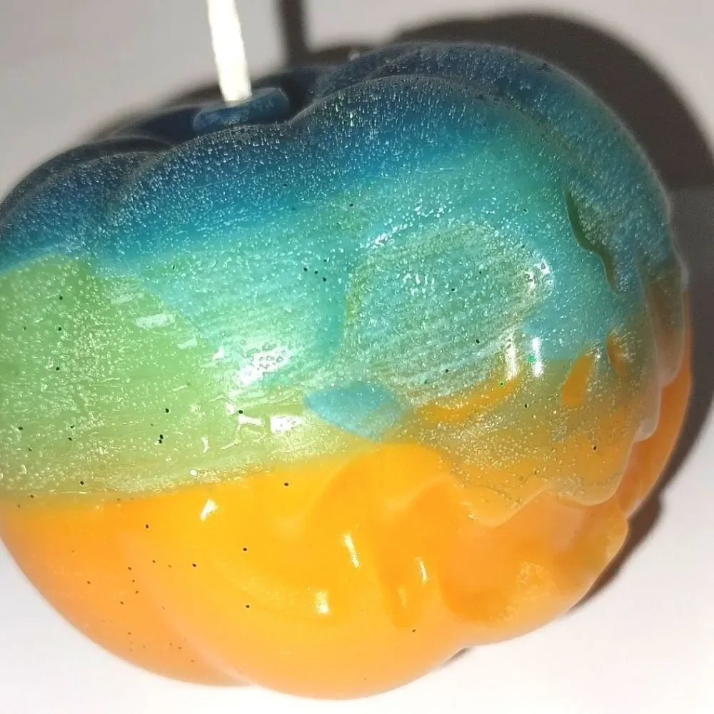 Hand crafted limited edition pumpkin candle from our spooky candle collection